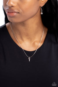Seize the Initial - Silver - T Necklace - Paparazzi Accessories