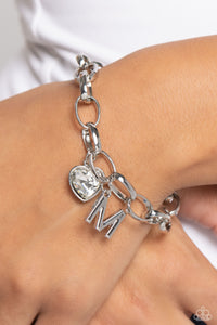 Guess Now Its INITIAL - White - M Bracelet - Paparazzi Accessories
