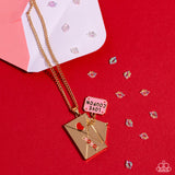 Love Coupon - Gold Necklace - Paparazzi Accessories