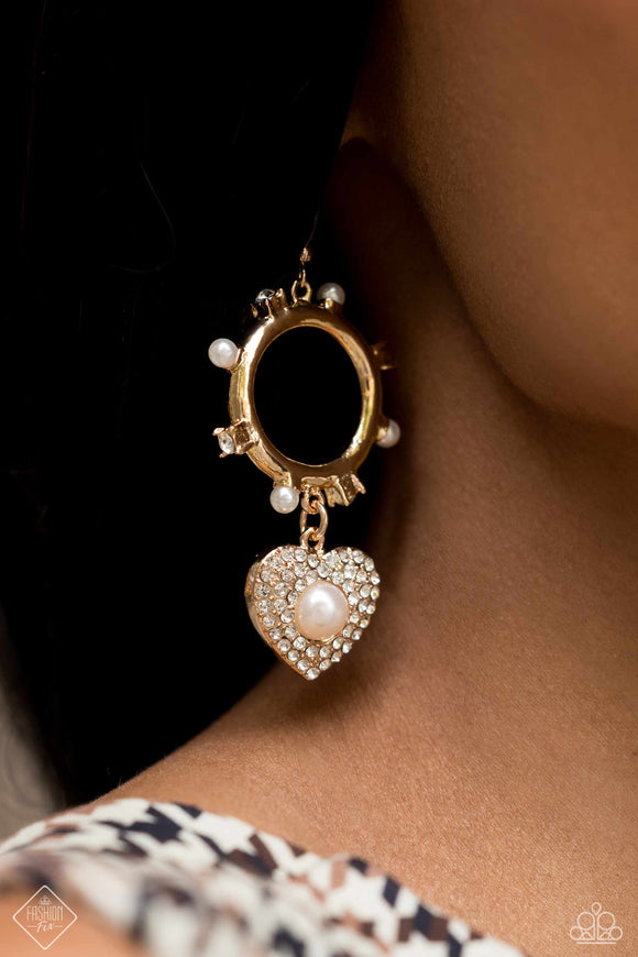 Romantic Relic - Gold Earrings - Paparazzi Accessories