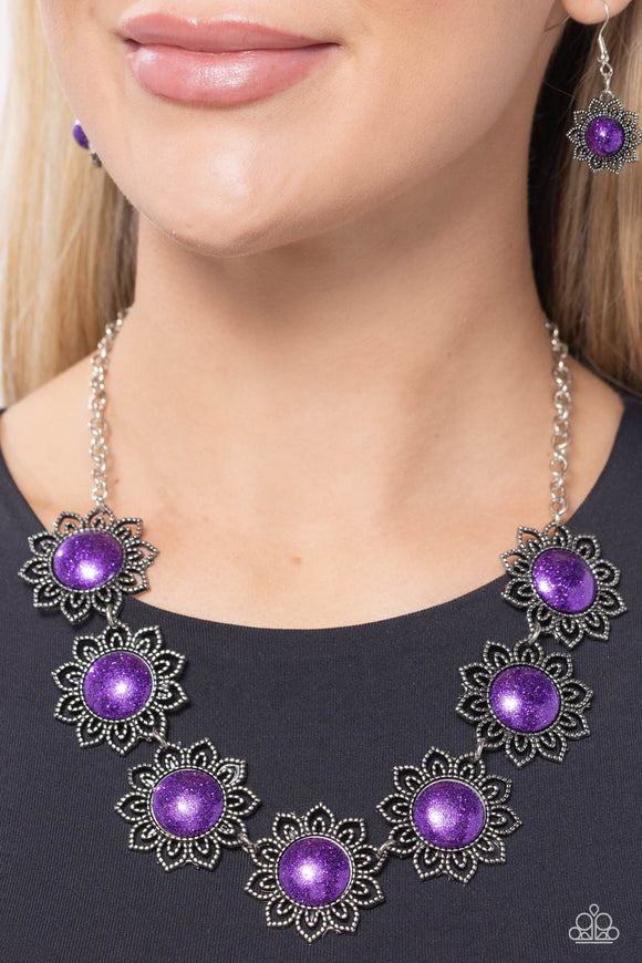 The GLITTER Takes It All - Purple Necklace - Paparazzi Accessories