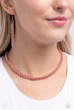 Braided Battalion - Pink Necklace - Paparazzi Accessories