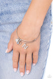 Making It INITIAL - Silver - N Bracelet - Paparazzi Accessories