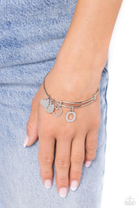 Making It INITIAL - Silver - O Bracelet - Paparazzi Accessories