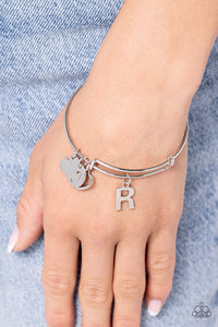 Making It INITIAL - Silver - R Bracelet - Paparazzi Accessories