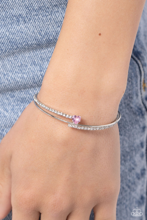 Sensational Sweetheart - Pink Bracelet - Paparazzi Accessories