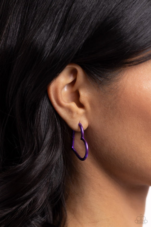 Loving Legend - Purple Earrings - Paparazzi Accessories