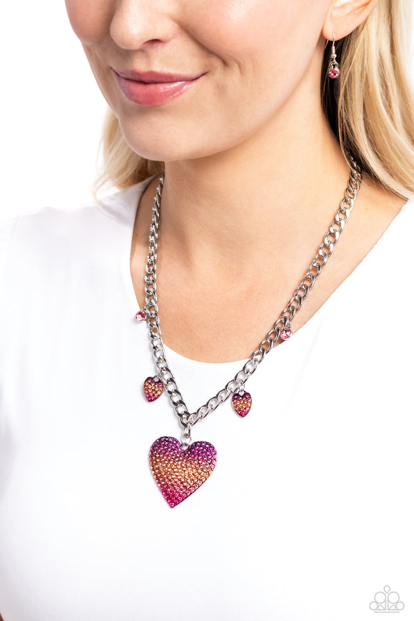 For the Most HEART - Pink Necklace - Paparazzi Accessories