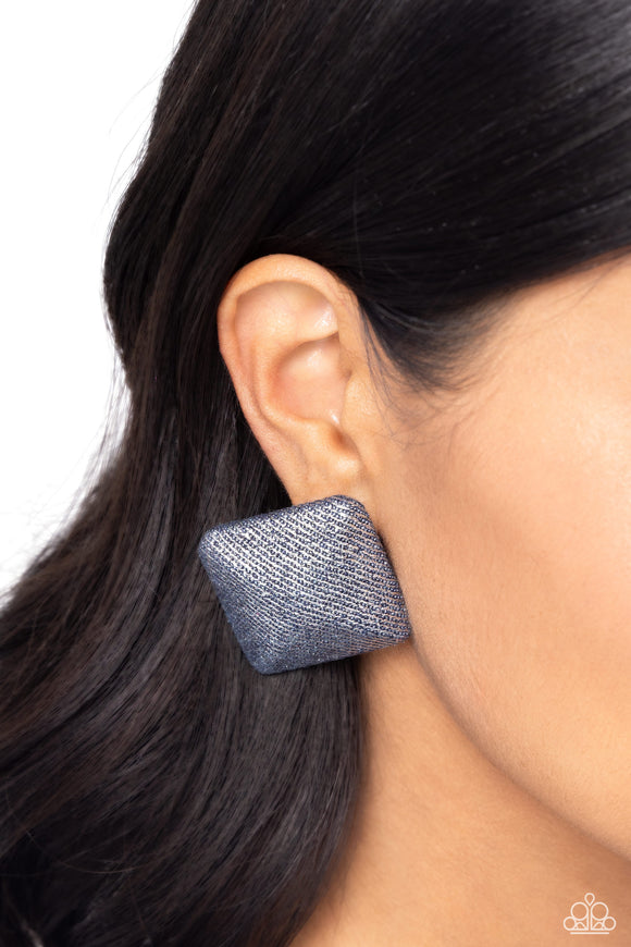 Commercially Corporate - Silver Post Earrings - Paparazzi Accessories