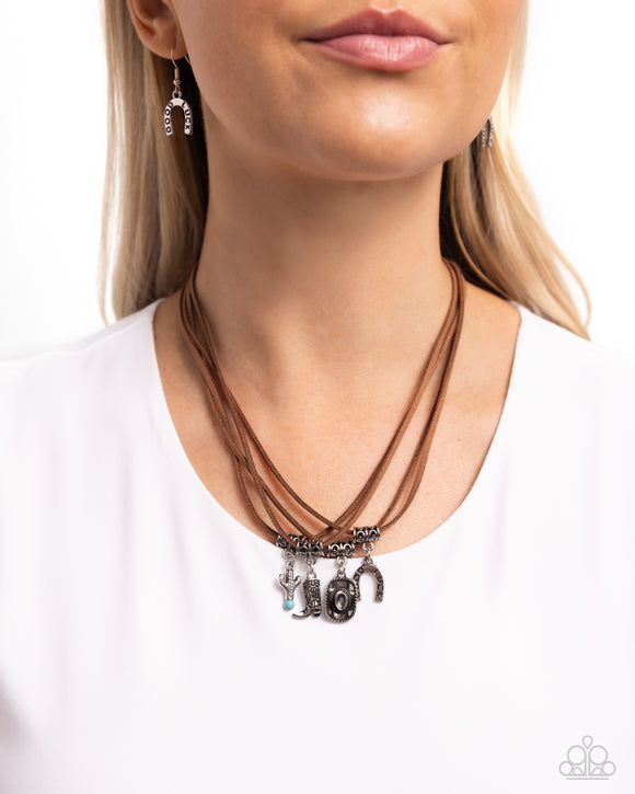 Southern Beauty - Brown Necklace - Paparazzi Accessories
