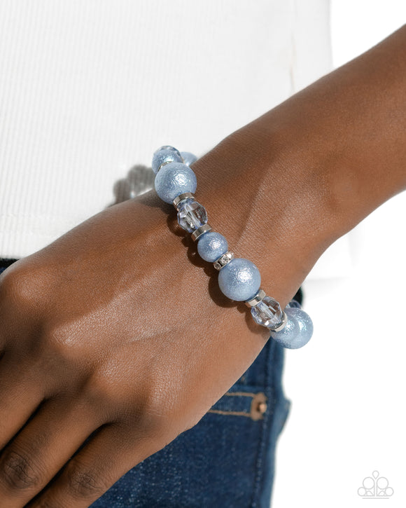 Pearl Protagonist - Blue Bracelet - Paparazzi Accessories