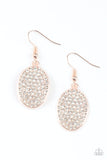 All Dazzle - Rose Gold Earrings - Paparazzi Accessories