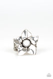Ask For Flowers - White Ring - Paparazzi Accessories