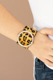 Asking FUR Trouble - Yellow Bracelet - Paparazzi Accessories