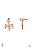 Autumn Shimmer - Rose Gold Post Earrings - Paparazzi Accessories