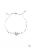 Big-Hearted Beam - Pink Bracelet - Paparazzi Accessories