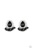 Castle Cameo - Black Earrings - Paparazzi Accessories