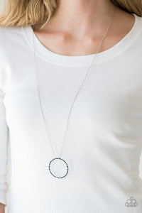 Center Of Attention - Blue Necklace - Paparazzi Accessories