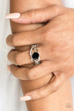 Couldnt Care FLAWLESS - Black Ring - Paparazzi Accessories
