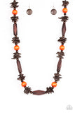 Cozumel Coast - Orange Necklace - Paparazzi Accessories