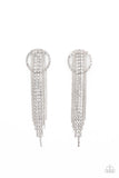 Dazzle By Default - White Earrings - Paparazzi Accessories
