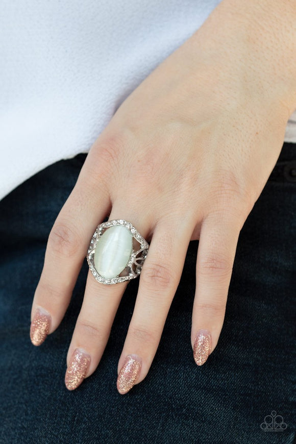 Dew Onto Others - White Ring - Paparazzi Accessories