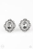 Dine and Dapper - Silver Clip-On Earrings - Paparazzi Accessories