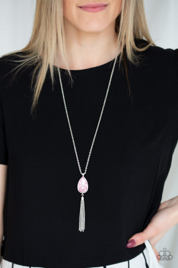Elite Shine - Pink Necklace - Paparazzi Accessories