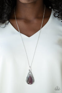 Enchanted Eden - Purple Necklace - Paparazzi Accessories