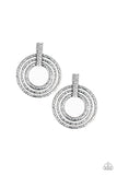 Ever Elliptical - Silver Earrings - Paparazzi Accessories