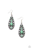 Fantastically Fanciful - Green Earrings - Paparazzi Accessories