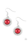 Fashion Show Celebrity - Red Earrings - Paparazzi Accessories