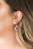 Fashion Show Celebrity - Red Earrings - Paparazzi Accessories
