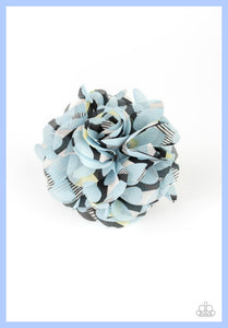 Flowery Fiesta - Blue Hair Clip - Paparazzi Accessories