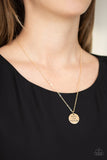 Freedom Isnt Free - Gold Necklace - Paparazzi Accessories