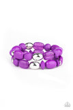 Fruity Flavor - Purple Bracelet - Paparazzi Accessories