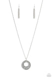 Glitzy Glow - Silver Necklace - Paparazzi Accessories