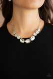 Gorgeously Glacial - White Necklace - Paparazzi Accessories