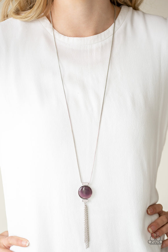 Happy As Can BEAM - Purple Necklace - Paparazzi Accessories