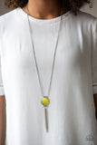 Happy As Can BEAM - Yellow Necklace - Paparazzi Accessories