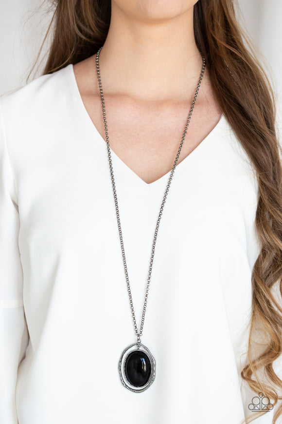 Harbor Harmony - Black Necklace - Paparazzi Accessories