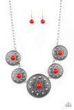 Hey, SOL Sister - Red Necklace - Paparazzi Accessories