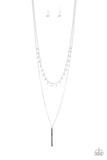 Keep Your Eye On The Pendulum - Silver Necklace - Paparazzi Accessories