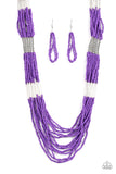 Let It BEAD - Purple Necklace - Paparazzi Accessories