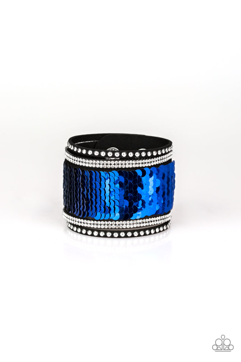 MERMAIDS Have More Fun - Blue & Silver Bracelet - Paparazzi Accessorie ...