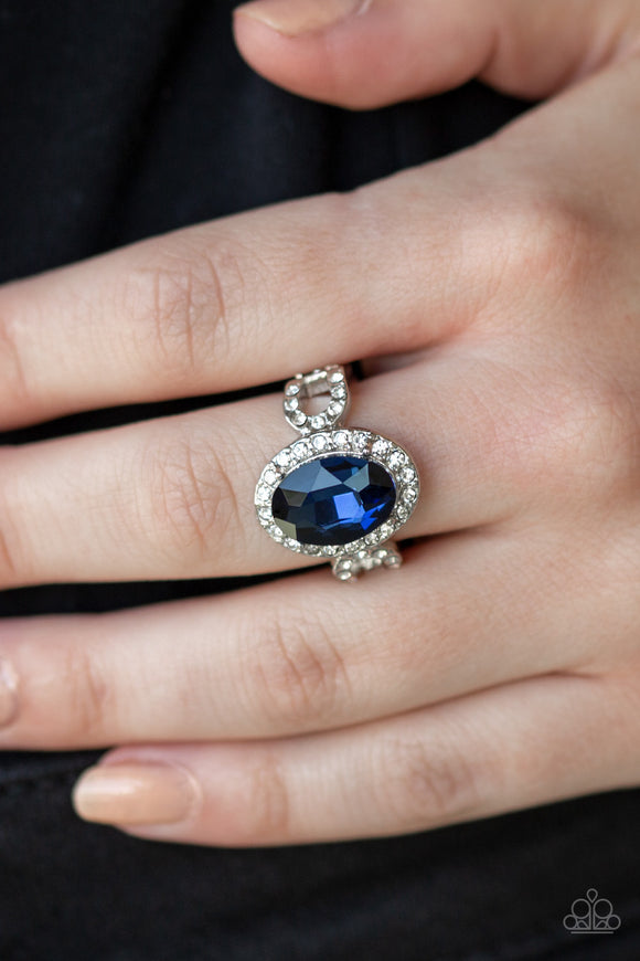 Magnificent Majesty - Blue Ring - Paparazzi Accessories