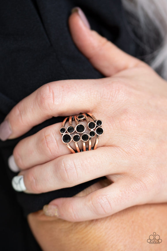 Meet In The Middle - Copper Ring - Paparazzi Accessories