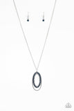 Money Mood - Blue Necklace - Paparazzi Accessories