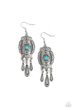 Natural Native - Blue Earrings - Paparazzi Accessories