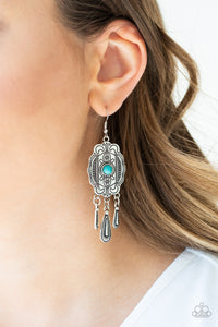 Natural Native - Blue Earrings - Paparazzi Accessories